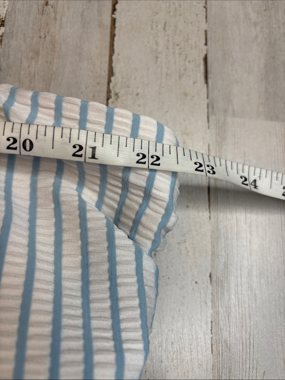 Old Navy Women's Striped Bikini Top Adjustable Straps Blue/White Plus Sz 4X NWT! - Picture 6 of 16